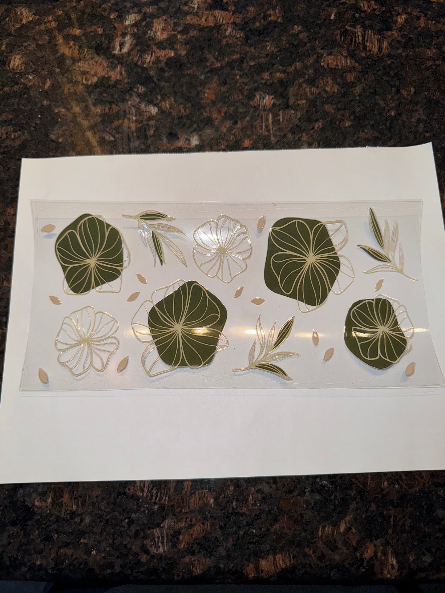 Flower Themed Decal