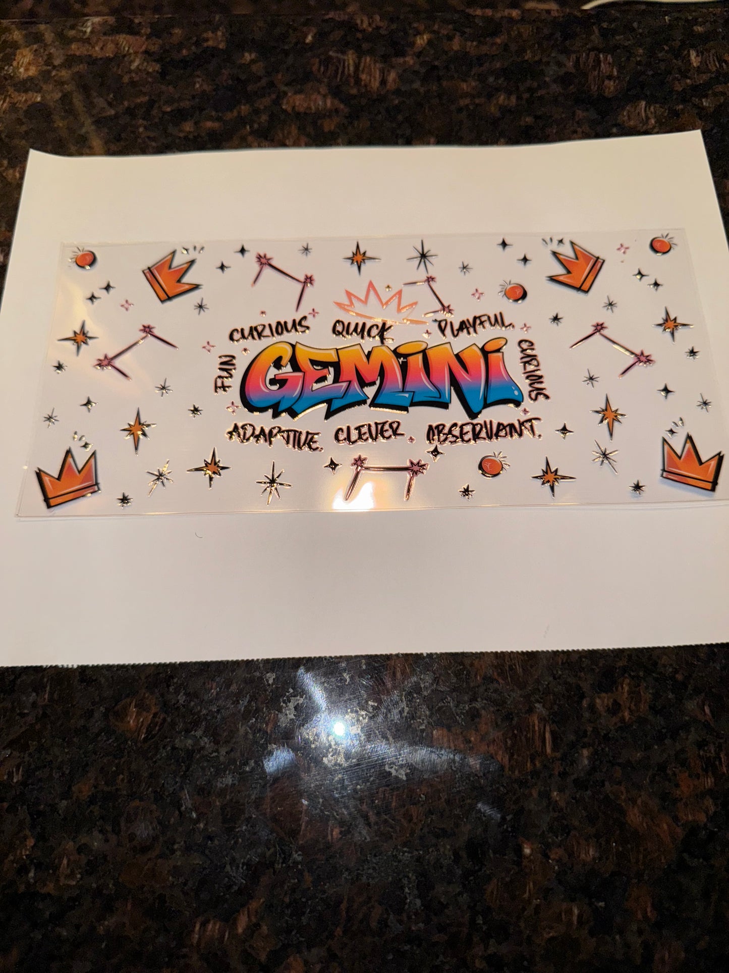 Gemini Zodiac Sign Decal