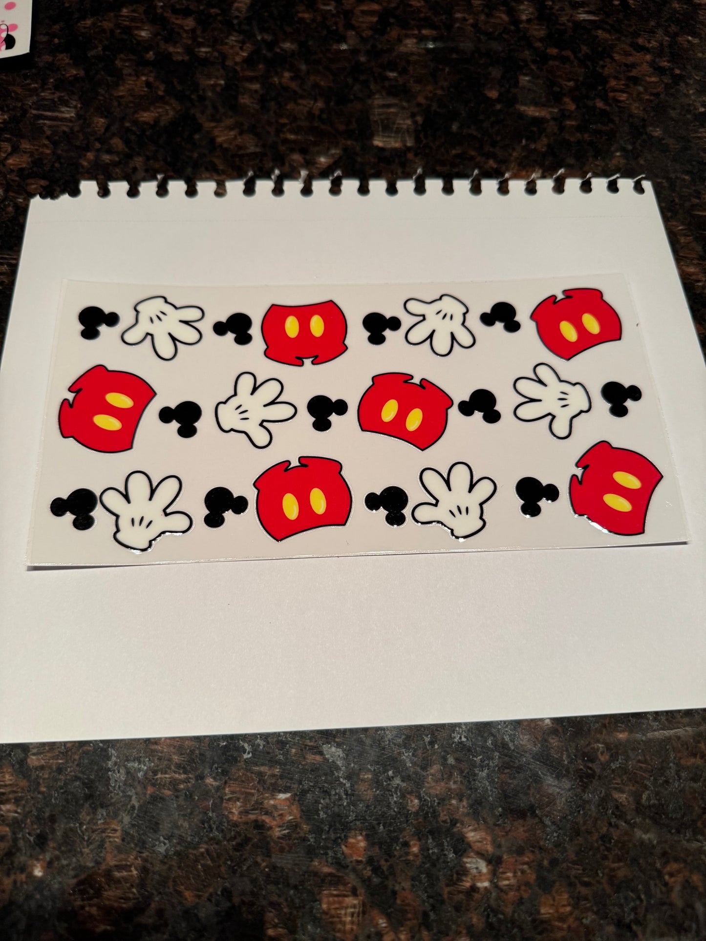 Mickey Mouse Themed Sticker