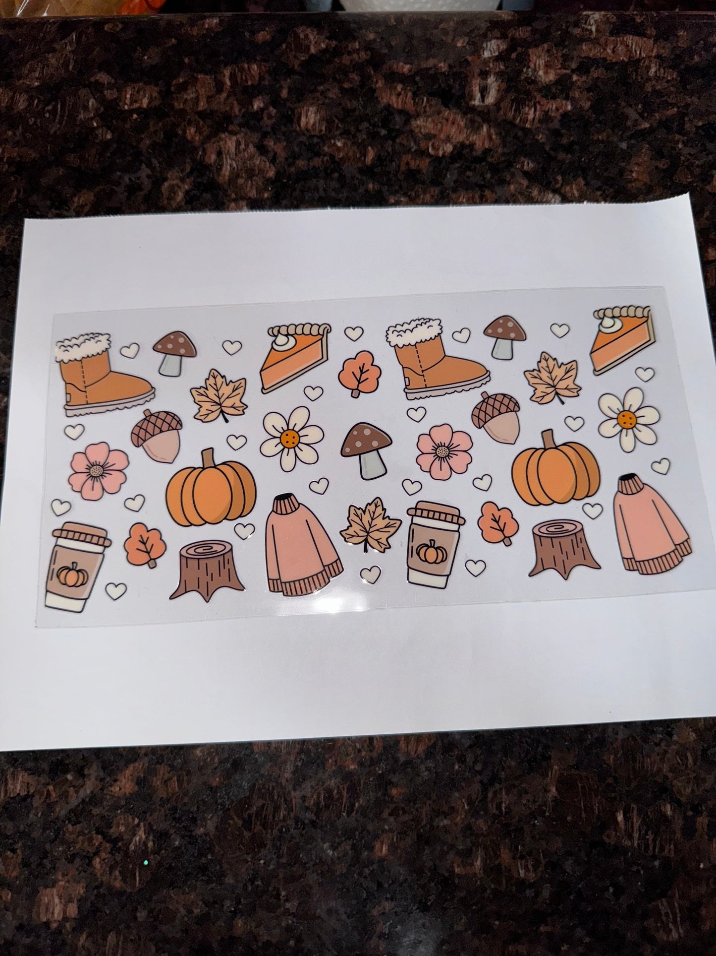 Fall Themed Decal