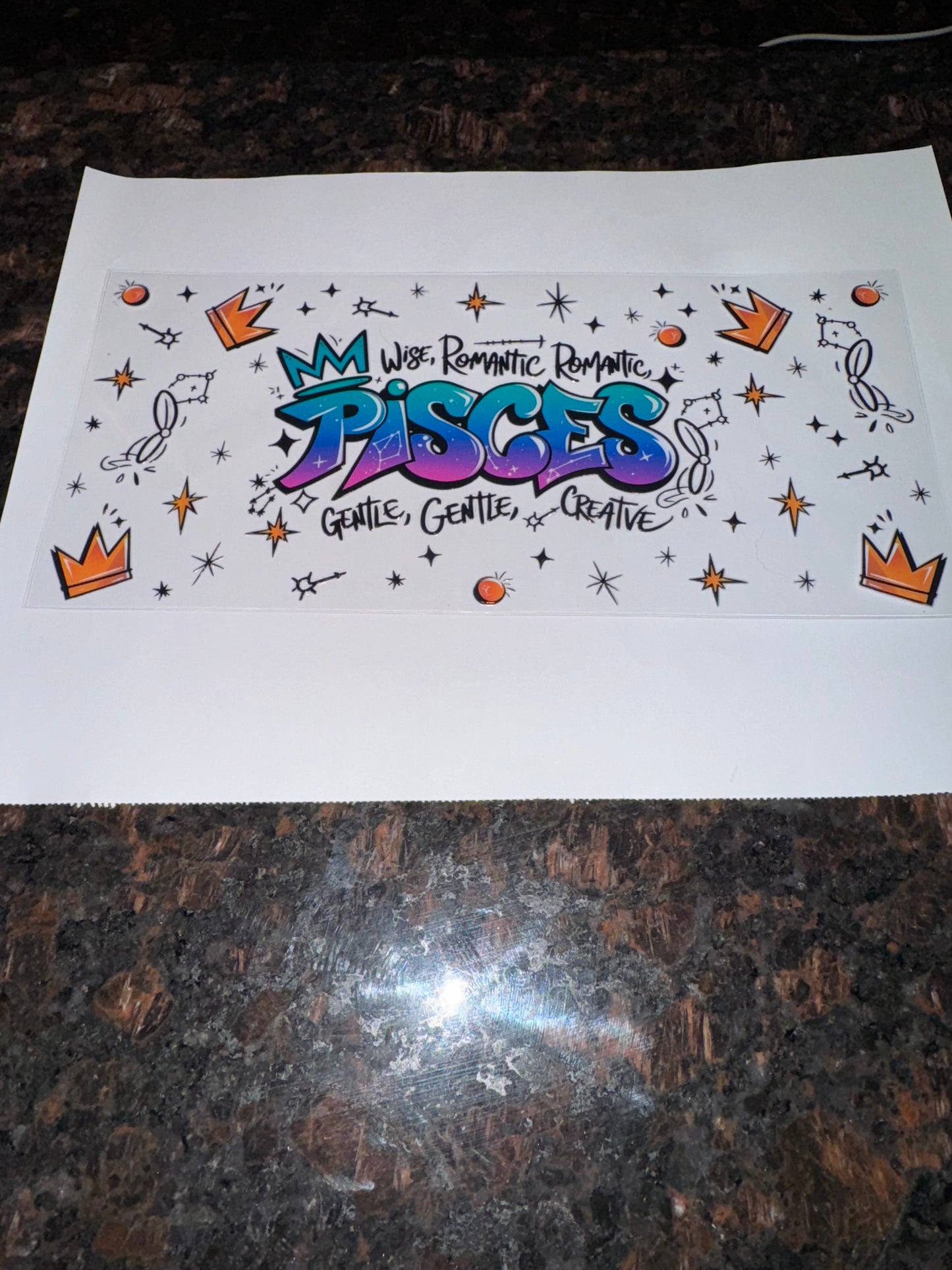 Pisces Zodiac Sign Decal