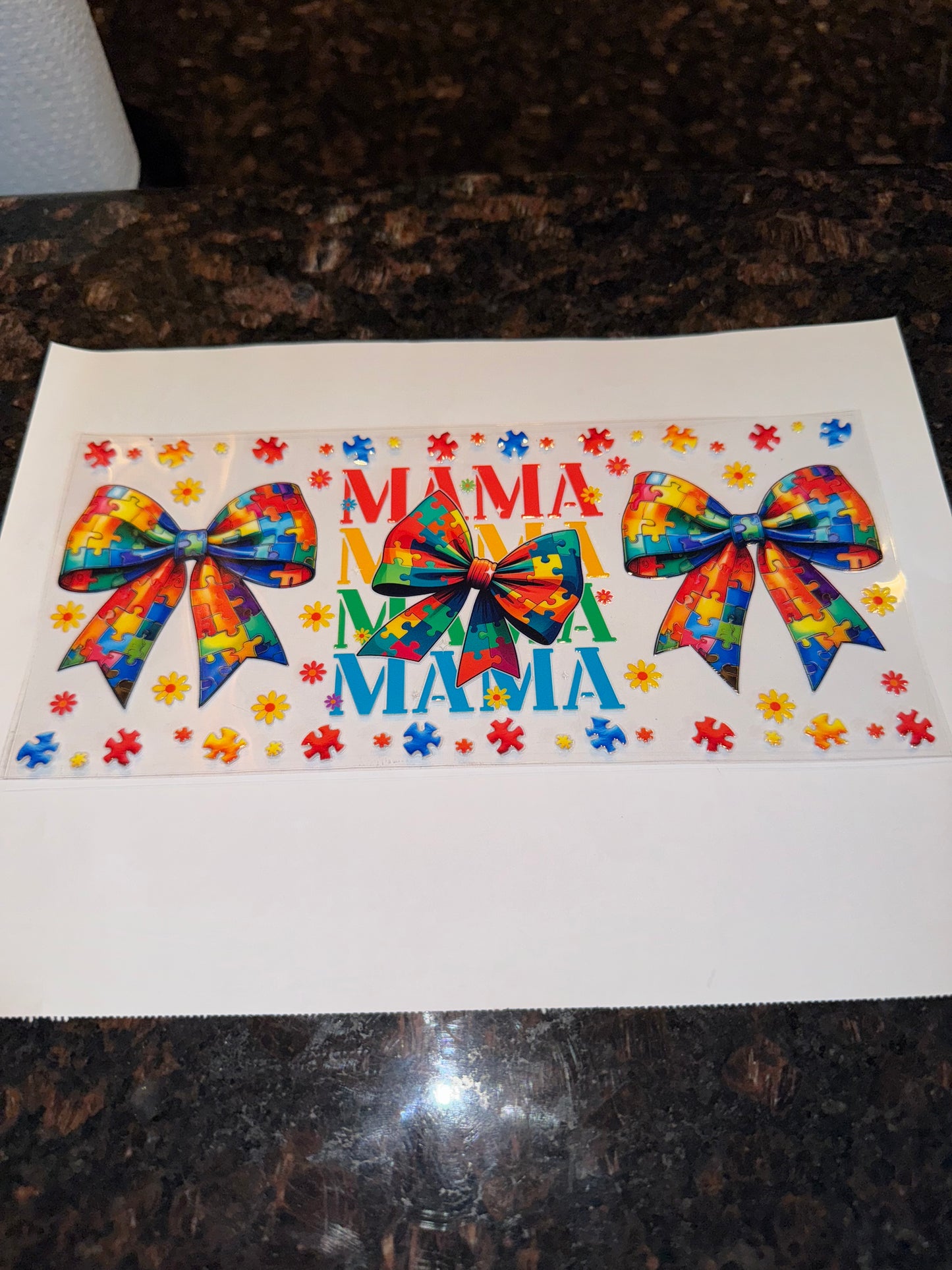 Autism Mom Themed Decal