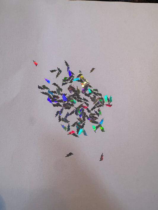 Lightning Bolt Shaped Glitter
