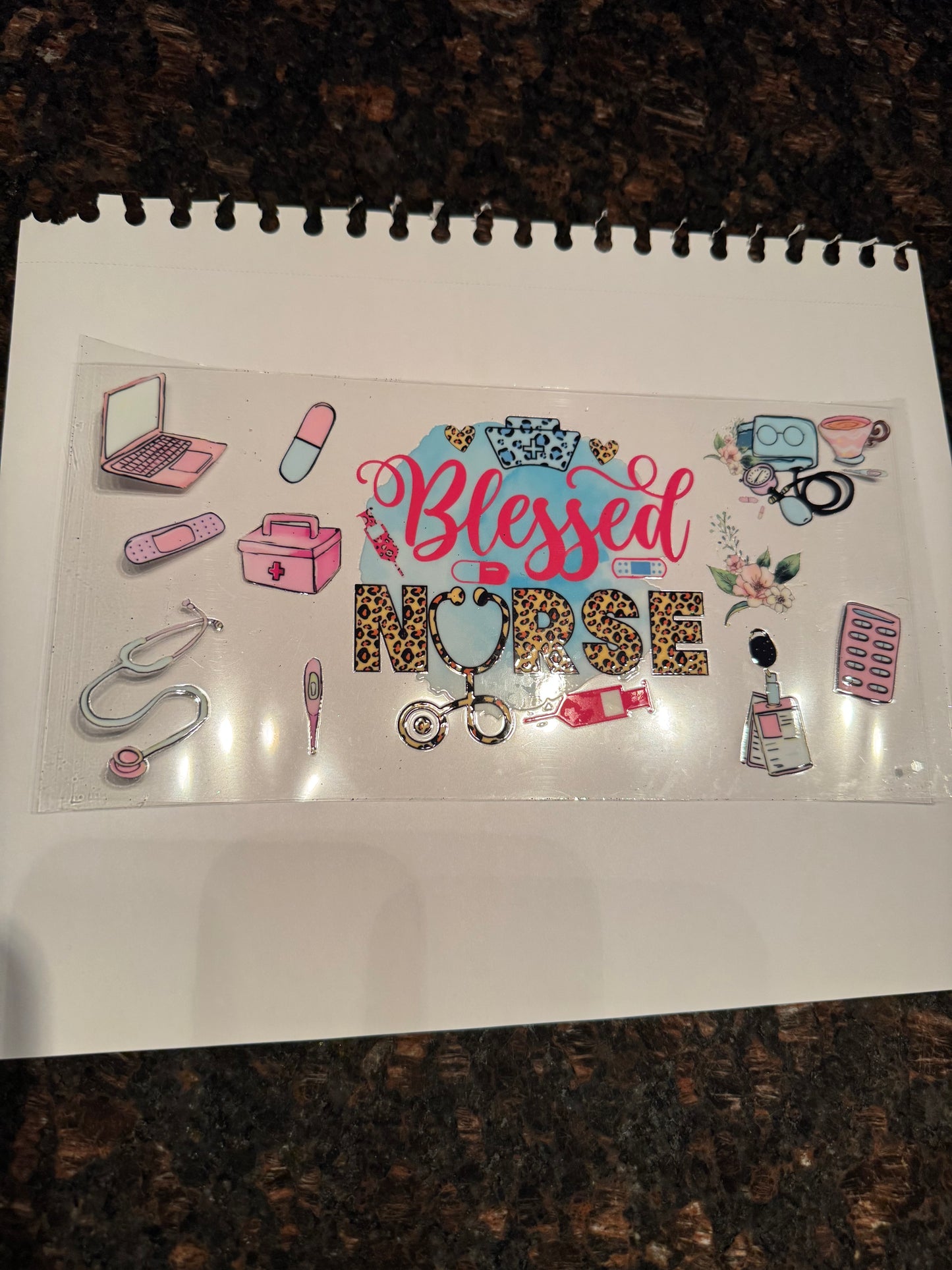 Nurse Themed Sticker