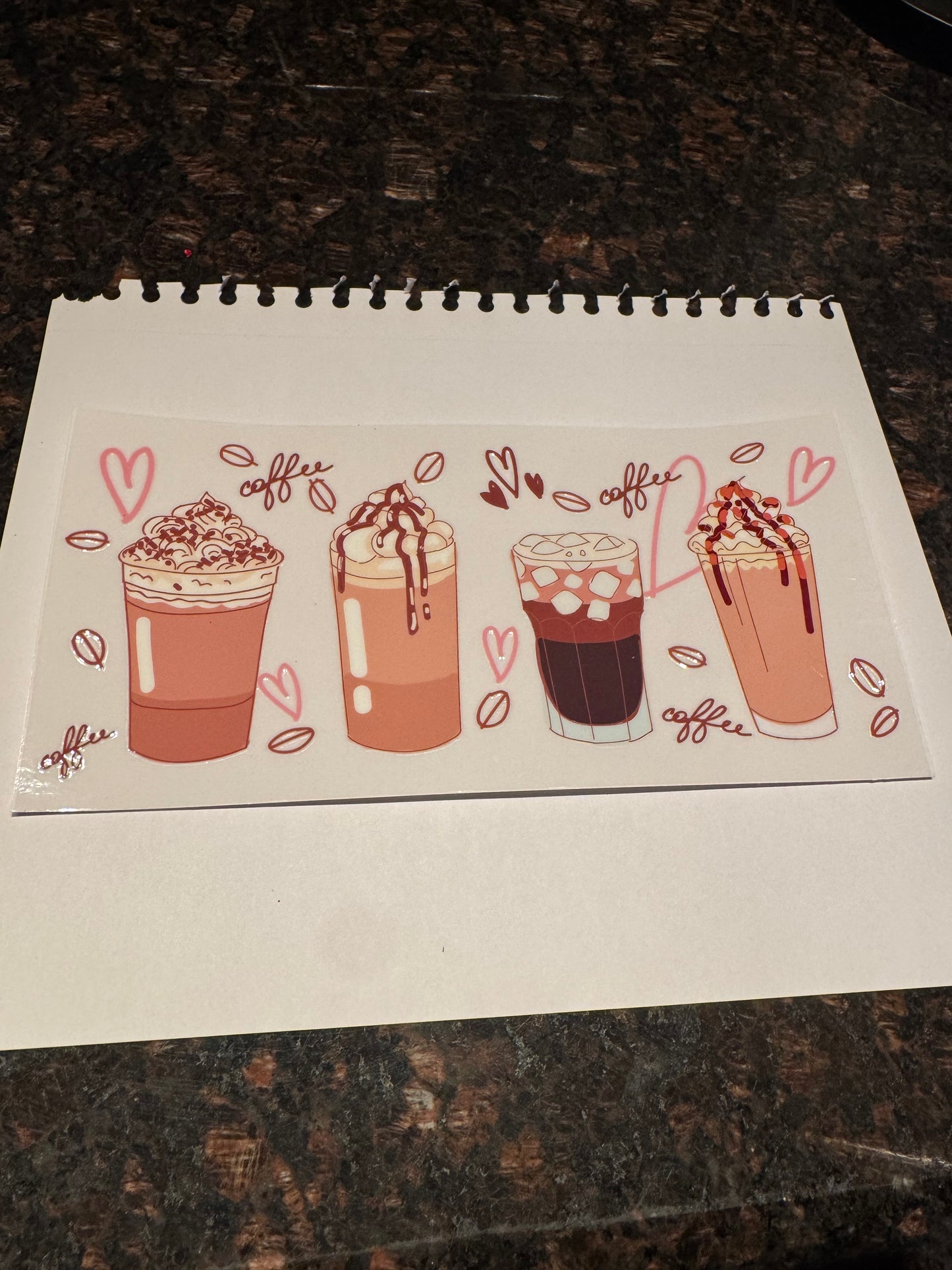 Coffee Themed Sticker