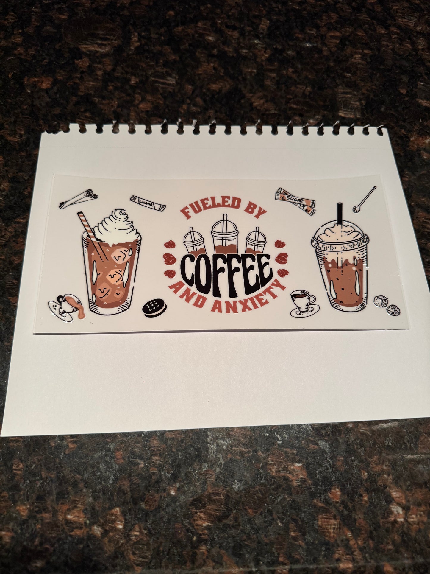 Coffee Themed Sticker