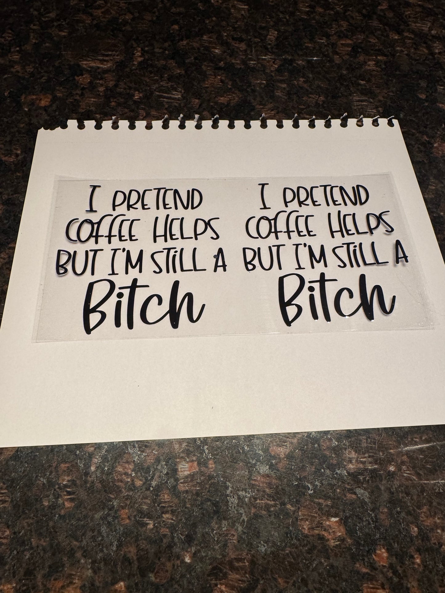 Coffee Quote Sticker