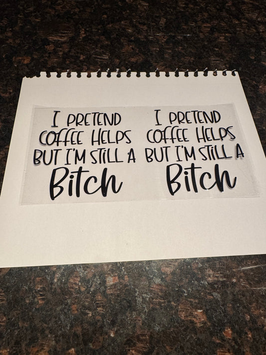 Coffee Quote Sticker