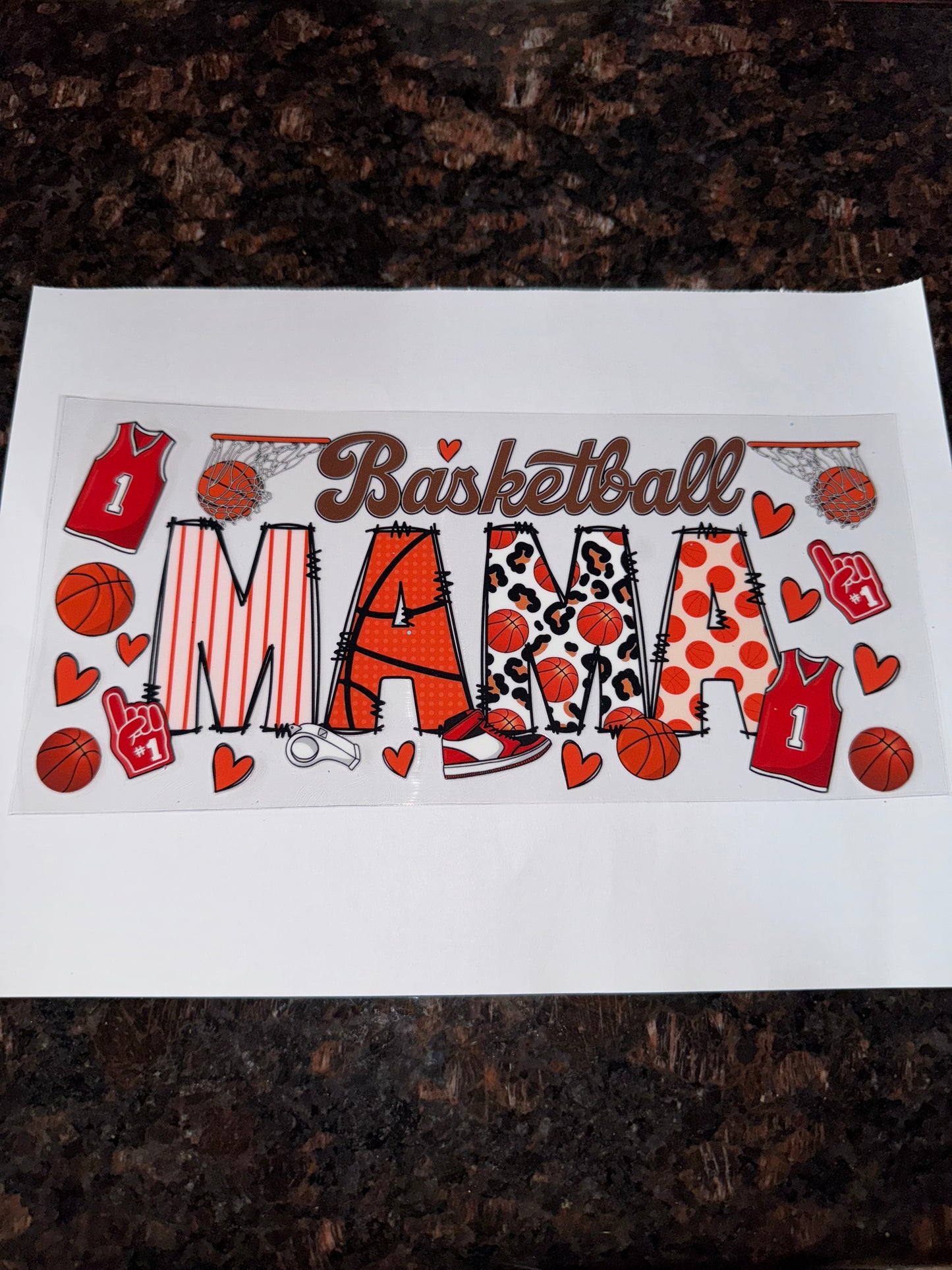 Basketball Mom Sticker