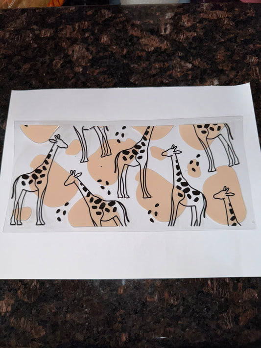 Giraffe Themed Decal