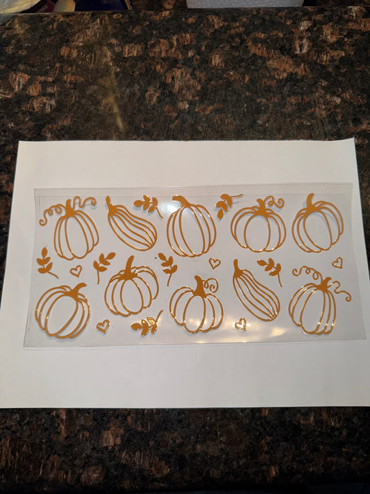 Pumpkin Themed Decal