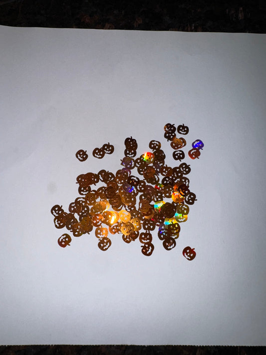 Pumpkin Shaped Glitter