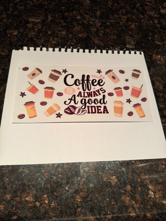 Coffee Themed Sticker
