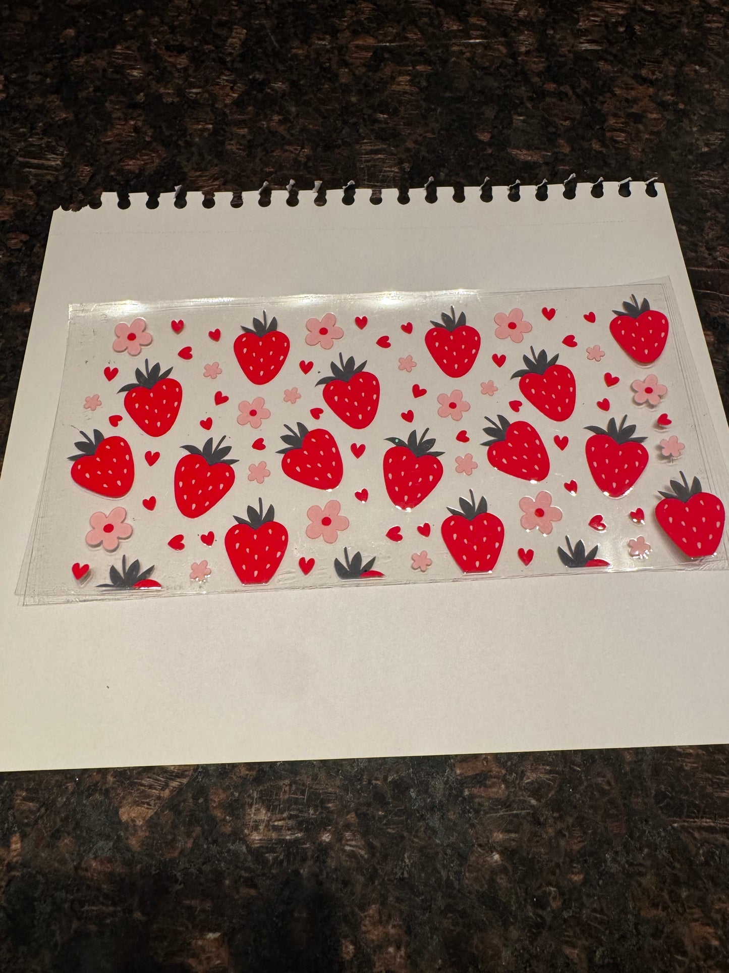 Strawberry Themed Sticker