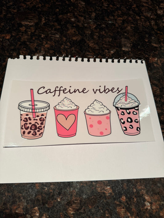 Coffee Themed Sticker