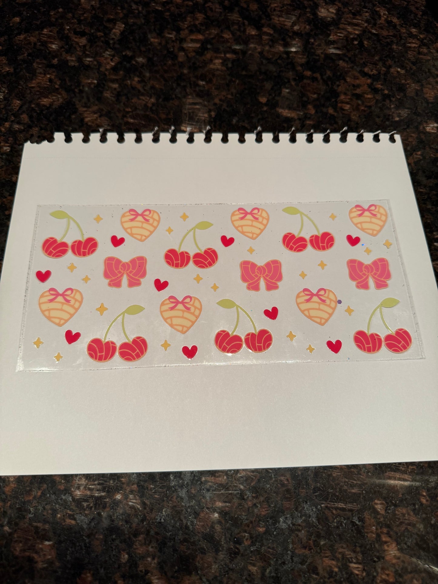 Cherry/Bow Themed Sticker