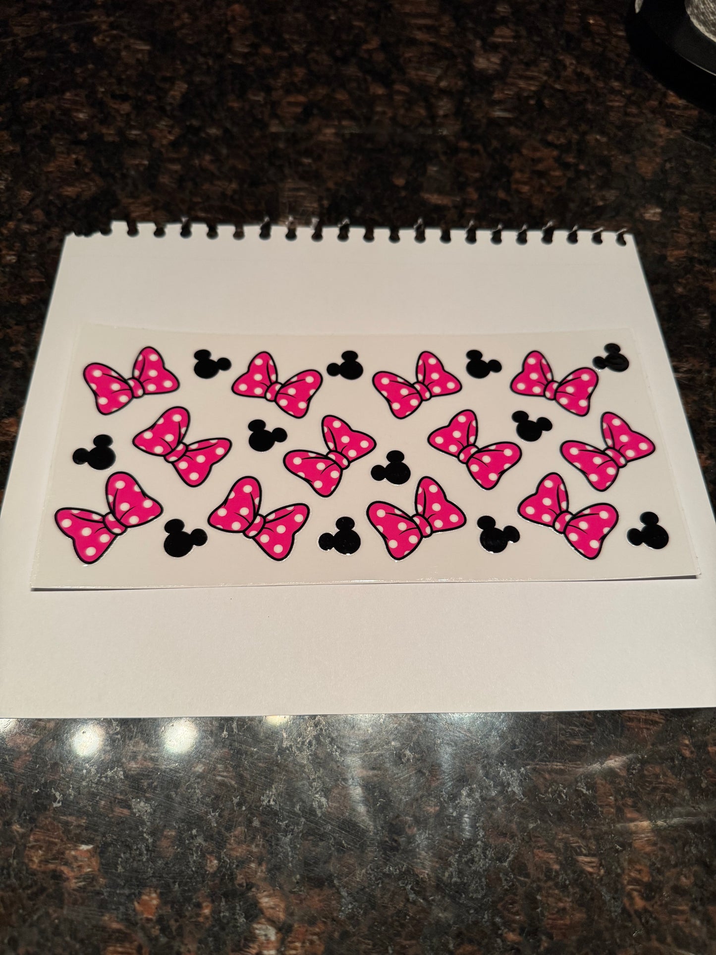 Minnie Mouse Bow Themed Sticker