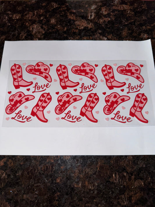 Cowgirl Themed Sticker