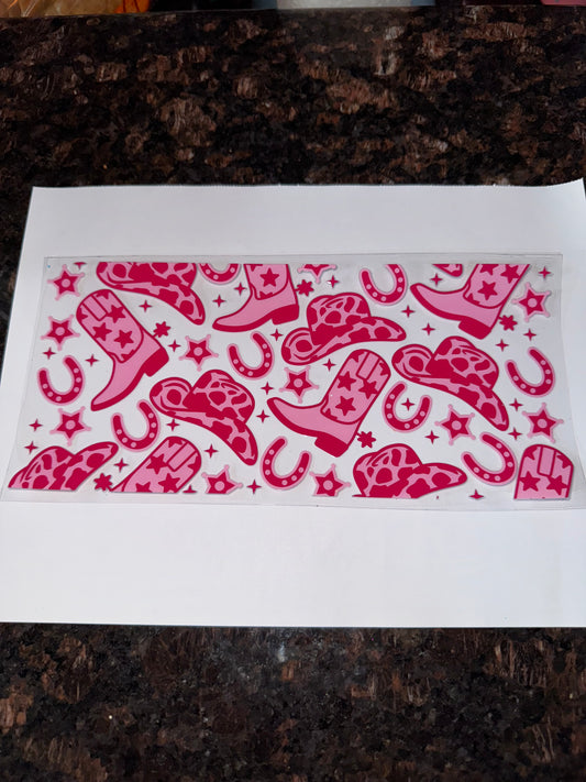 Cowgirl Themed Sticker