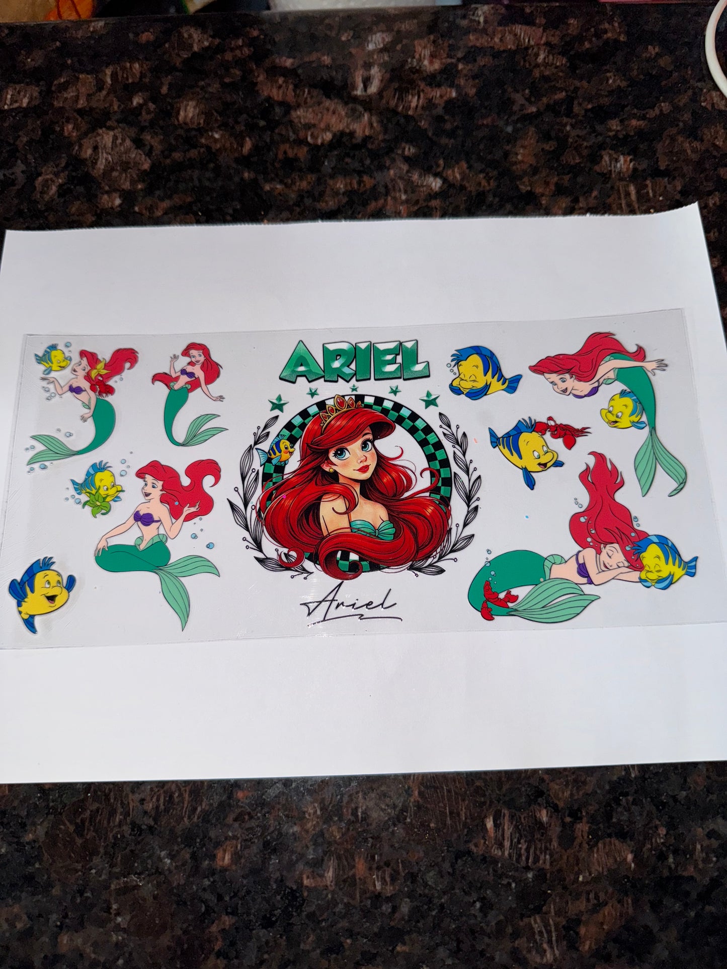 Ariel Themed Sticker