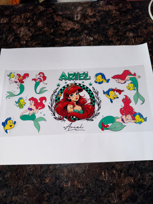 Ariel Themed Sticker